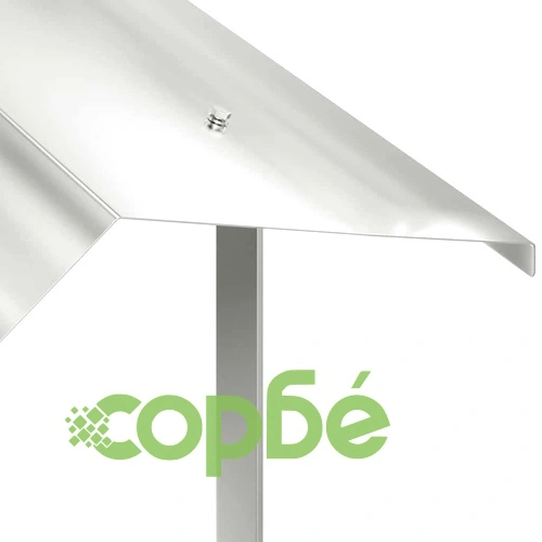 Капак за Камина от Неръждаема Стомана, Сребрист, 50 x 50 x 37 см ➤ топ цена ➤ sorbe.bg