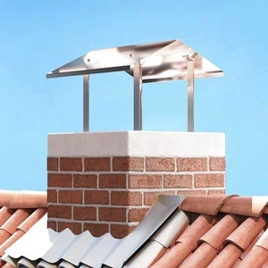 Капак за Камина от Неръждаема Стомана 50 x 60 x 37 см Сребрист