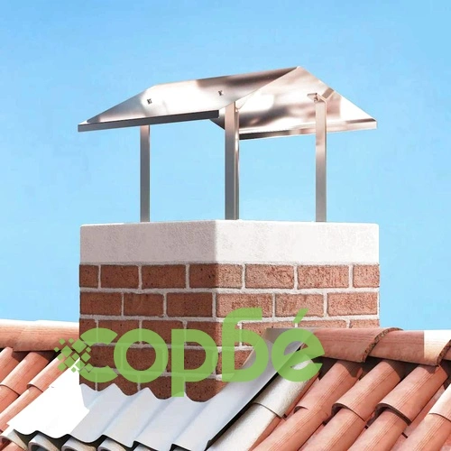 Капак за Камина от Неръждаема Стомана 50 x 60 x 37 см Сребрист ➤ топ цена ➤ sorbe.bg