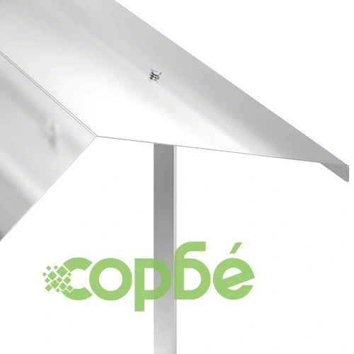 Капак за Камина от Неръждаема Стомана, Сребрист, 60 x 60 x 38 cm ➤ топ цена ➤ sorbe.bg