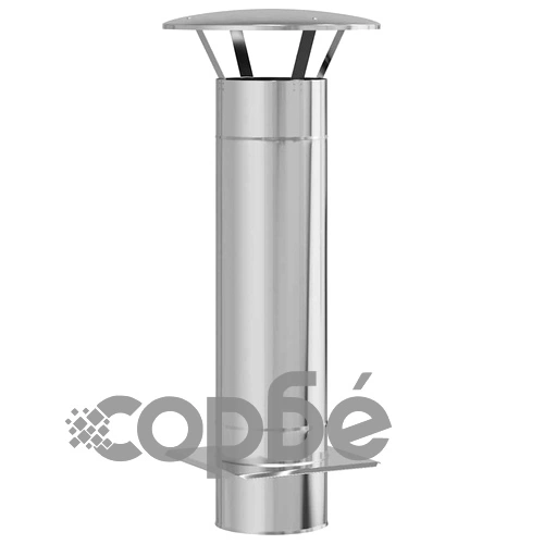 Разширение за комин от неръждаема стомана 35x35x82 см сребрист цвят ➤ топ цена ➤ sorbe.bg