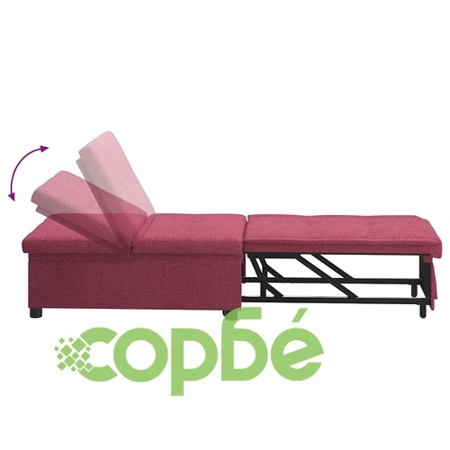 Диван легло червен текстил 194x67x37 см с разтегателен механизъм ➤ топ цена ➤ sorbe.bg