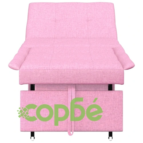 Диван легло 3 в 1 розов текстил 194x67x37 см ➤ топ цена ➤ sorbe.bg