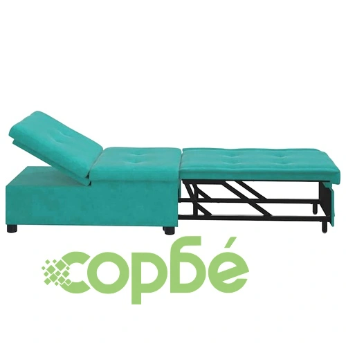 Разтегателен диван 3 в 1 тюркоаз кадифе 67x194x38 см ➤ топ цена ➤ sorbe.bg