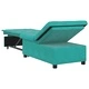 Разтегателен диван 3 в 1 тюркоаз кадифе 67x194x38 см