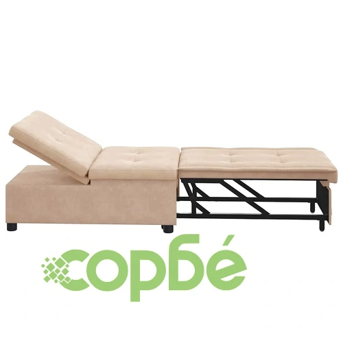 Диван легло 3 в 1 крем 67x194x82 см микрофибър ➤ топ цена ➤ sorbe.bg