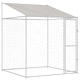 Кучешка клетка с покрив от поцинкована стомана 200 x 200 x 258 см