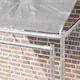 Кучешка клетка с покрив от поцинкована стомана 200 x 200 x 258 см