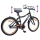 Детски велосипед 20 инча, стомана, за 6-11 години, Черен