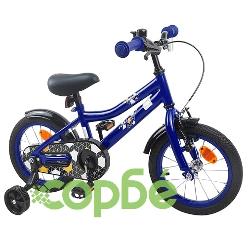 Детски велосипед 16 инча, стомана, тъмносин, за деца 4-6 години ➤ топ цена ➤ sorbe.bg