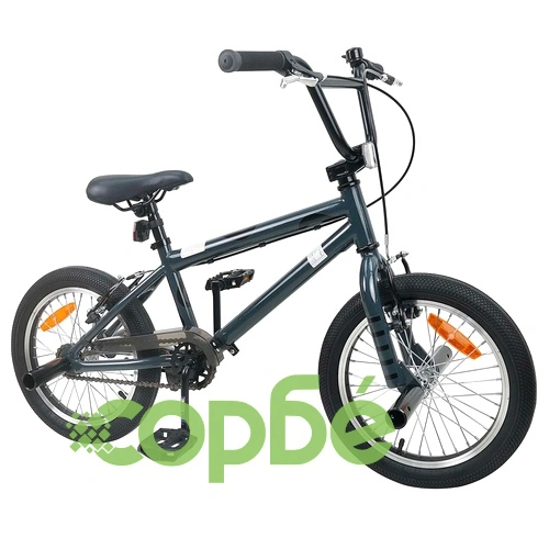 BMX Велосипед 16 инча за 5-8 години, Стомана, Тъмносиво ➤ топ цена ➤ sorbe.bg