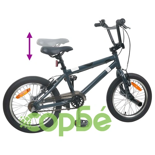 BMX Велосипед 16 инча за 5-8 години, Стомана, Тъмносиво ➤ топ цена ➤ sorbe.bg
