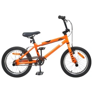 BMX Велосипед 16 инча за деца 5-8 години, стомана, оранжев