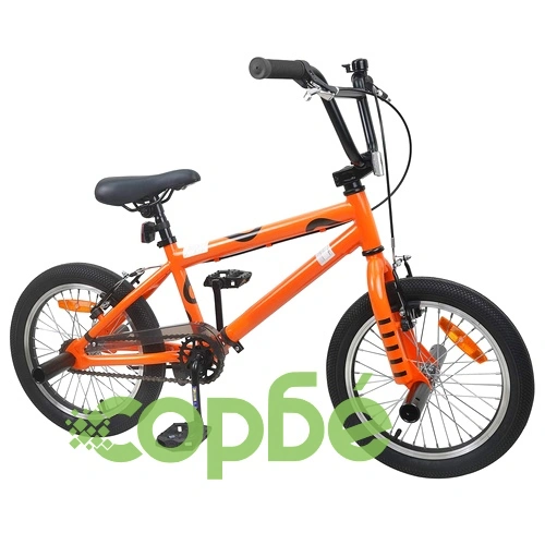 BMX Велосипед 16 инча за деца 5-8 години, стомана, оранжев ➤ топ цена ➤ sorbe.bg
