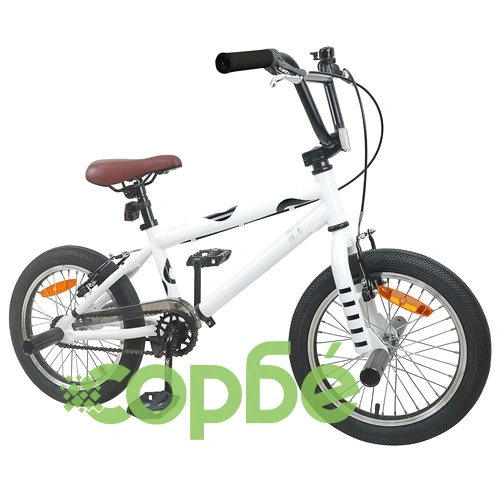 BMX Велосипед 16 инча за Деца 5-8 години, Стомана, Бяло ➤ топ цена ➤ sorbe.bg