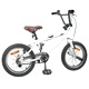 BMX Велосипед 16 инча за Деца 5-8 години, Стомана, Бяло
