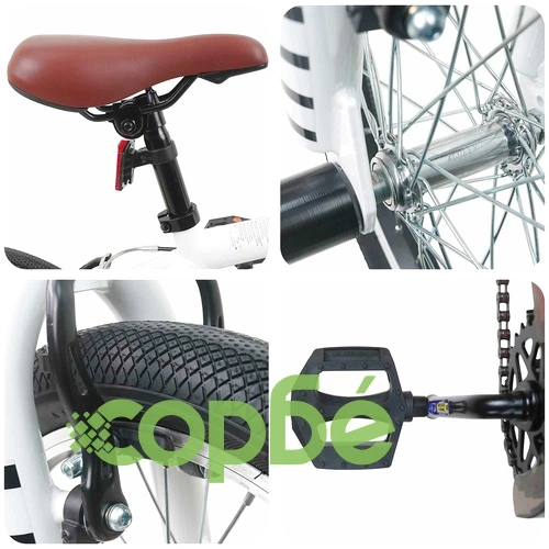 BMX Велосипед 16 инча за Деца 5-8 години, Стомана, Бяло ➤ топ цена ➤ sorbe.bg