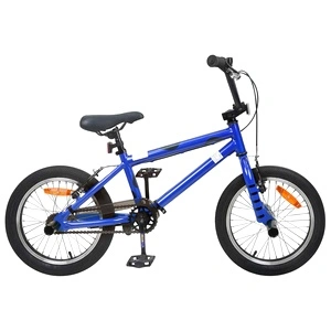 BMX Велосипед 16 инча за деца 5-8 години, стомана, тъмно син