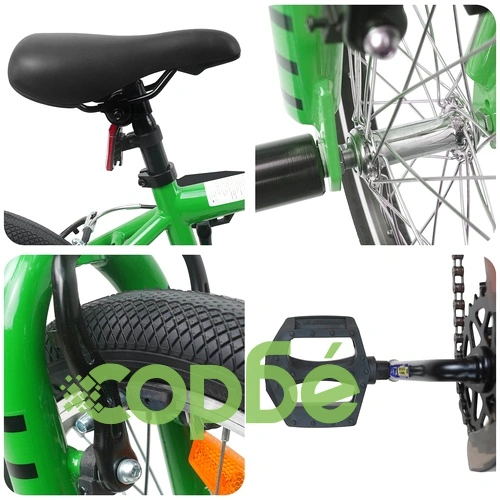 BMX Велосипед 16 инча за деца 5-8 години, стомана, Зелен ➤ топ цена ➤ sorbe.bg