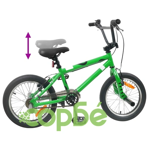 BMX Велосипед 16 инча за деца 5-8 години, стомана, Зелен ➤ топ цена ➤ sorbe.bg