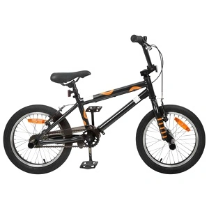 BMX Велосипед 16 инча за деца 5-8 години, стомана, Черен