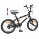 BMX Велосипед 16 инча за деца 5-8 години, стомана, Черен