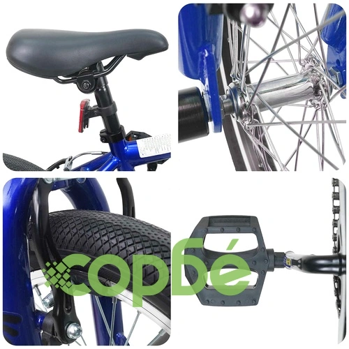 BMX Велосипед 16 инча за деца 5-8 години, стомана, Тъмно син ➤ топ цена ➤ sorbe.bg