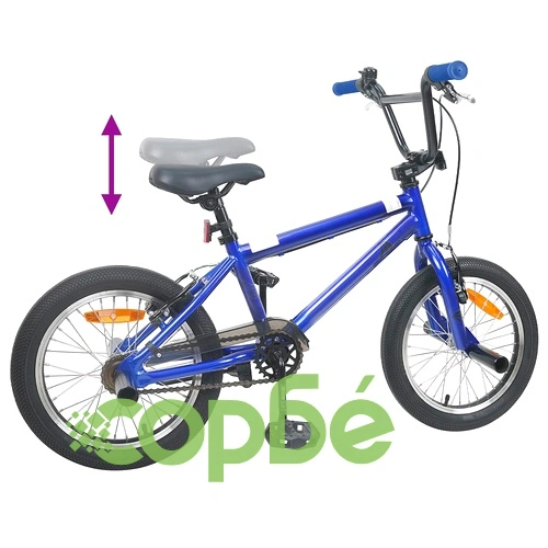 BMX Велосипед 16 инча за деца 5-8 години, стомана, Тъмно син ➤ топ цена ➤ sorbe.bg