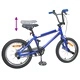 BMX Велосипед 20 инча за деца над 9 години, стоманена рамка, тъмносин