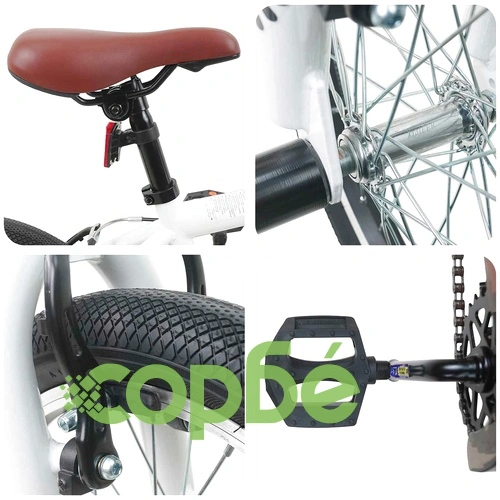 BMX Велосипед 16 инча за деца 5-8 години, стомана, Бяло ➤ топ цена ➤ sorbe.bg