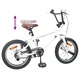 BMX Велосипед 16 инча за деца 5-8 години, стомана, Бяло