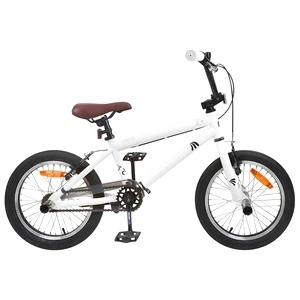 BMX Велосипед 20 инча от стомана за деца над 9 години, Бяло