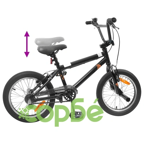 BMX Велосипед 16 инча за деца 5-8 години, стомана, черен ➤ топ цена ➤ sorbe.bg