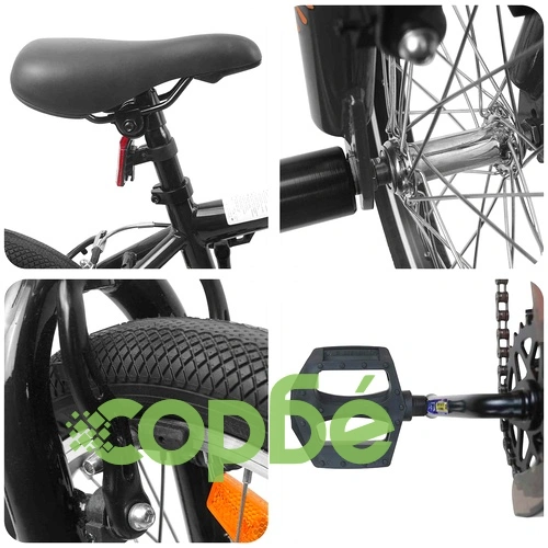 BMX Велосипед 20 инча за деца 9 години, стомана, черен ➤ топ цена ➤ sorbe.bg