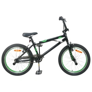 BMX Велосипед 20 инча за деца над 9 години, Стомана, Черен