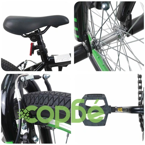 BMX Велосипед 20 инча за деца над 9 години, Стомана, Черен ➤ топ цена ➤ sorbe.bg
