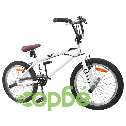 BMX Велосипед 20 инча, Стомана, за деца над 9 години, Бяло ➤ топ цена ➤ sorbe.bg
