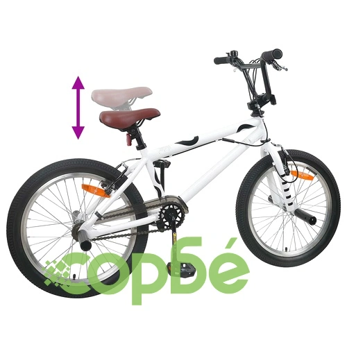 BMX Велосипед 20 инча, Стомана, за деца над 9 години, Бяло ➤ топ цена ➤ sorbe.bg