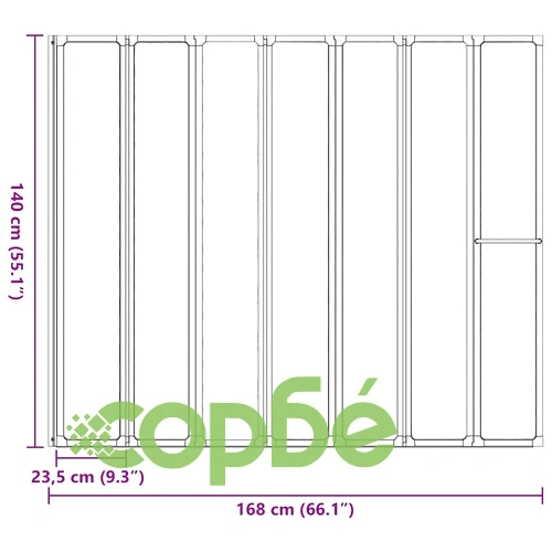 Сгъваем душ параван за баня 168 x 140 см, черен мат, алуминиева конструкция ➤ топ цена ➤ sorbe.bg