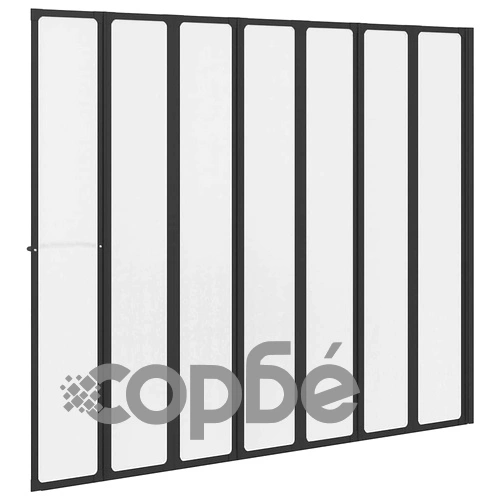 Сгъваем душ параван за баня 168 x 140 см, черен мат, алуминиева конструкция ➤ топ цена ➤ sorbe.bg