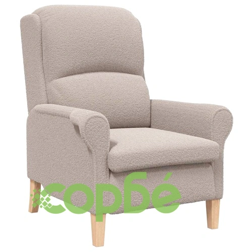 Фотьойл с подлакътници светлосиво 76x94x102 см текстил ➤ топ цена ➤ sorbe.bg