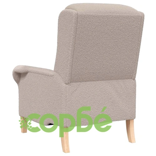 Фотьойл с подлакътници светлосиво 76x94x102 см текстил ➤ топ цена ➤ sorbe.bg