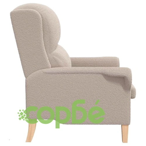 Фотьойл с подлакътници светлосиво 76x94x102 см текстил ➤ топ цена ➤ sorbe.bg