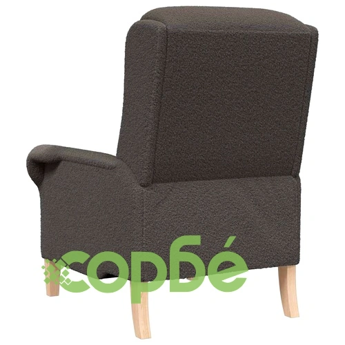Фотьойл с подлакътници тъмносив 76x94x102 см текстил ➤ топ цена ➤ sorbe.bg