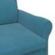 Кадифено кресло в синьо 76 x 94 x 102 см от шперплат