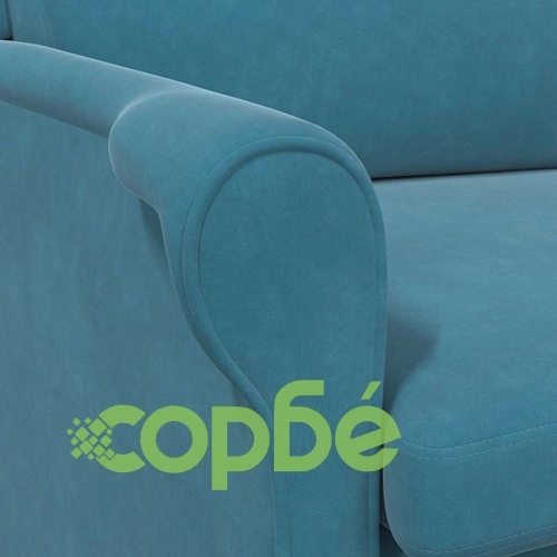 Кадифено кресло в синьо 76 x 94 x 102 см от шперплат ➤ топ цена ➤ sorbe.bg