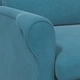 Кадифено кресло в синьо 76 x 94 x 102 см от шперплат