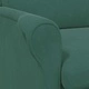 Кадифено кресло тъмнозелено 76x94x102 см от шперплат