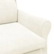 Кадифено кресло крем 76x94x102 см с дървена рамка