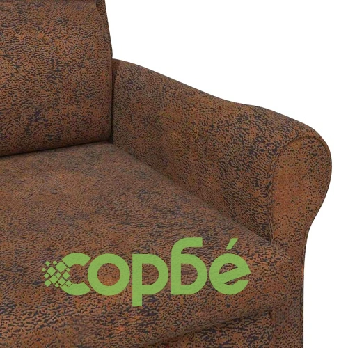Фотьойл с подлакътници кафяв 76x94x102 см изкуствена кожа ➤ топ цена ➤ sorbe.bg